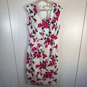 J. Peterman Womens 0 100% Cotton Floral Print Dress Romantic‎ Coquette Feminine